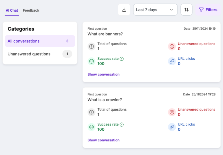AI Chat | Cludo Help Center